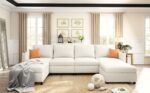 Modern Large Sectional Sofa, U-Shape Modular Sectional Couch with Storage Function,123" Sofa Bed with Ottoman,6 Seat Sectionals Chaise for Living Room,Chenille - Image 2
