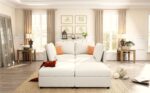 Modern Large Sectional Sofa, U-Shape Modular Sectional Couch with Storage Function,123" Sofa Bed with Ottoman,6 Seat Sectionals Chaise for Living Room,Chenille - Image 5