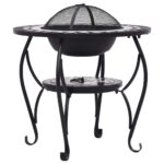 Mosaic Fire Pit Table Black and White 26.8" Ceramic - Image 6