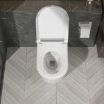 One Piece Smart Toilet With Built-In Bidet, 1.28 GPF Bidet Toilet With Heated Seat Warm Wash, Elongated Bidet Toilet With Self-Clean, Auto Sensor Flush, Digital Display, Night Light - Image 3