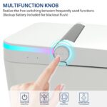 One Piece Smart Toilet With Built-In Bidet, 1.28 GPF Bidet Toilet With Heated Seat Warm Wash, Elongated Bidet Toilet With Self-Clean, Auto Sensor Flush, Digital Display, Night Light - Image 4