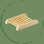 Natural Bamboo Soap Bar Dish. Eco-Friendly