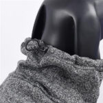 Water Repellent Softshell Dog Jacket Pet Clothes for Spring Autumn, Outdoor Sport Dog Jacket with High Neckline Collar Cold Weather Pets Apparel Winter Warm Coats Puppy Comfort Vest-(DeepGary, size M) - Image 5