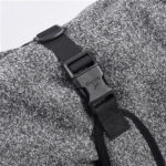 Water Repellent Softshell Dog Jacket Pet Clothes for Spring Autumn, Outdoor Sport Dog Jacket with High Neckline Collar Cold Weather Pets Apparel Winter Warm Coats Puppy Comfort Vest-(DeepGary, size M) - Image 6