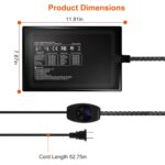 Electric Reptile Heating Pad With Temperature Adjustment IPX7 Waterproof Timer Setting Under Tank Heating Mat for Lizards Turtles Snake Spider Small Animal - Image 7