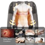 BOSSCARE Massage Chair Recliner with Zero Gravity, Full Body Airbag Massage Chair with Bluetooth Speaker, Foot Roller Brown - Image 2
