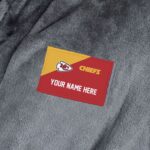 [Personalization Only] Chiefs - Official NFL Personalized Snipe Robe (Charcoal, S/M) - Image 2