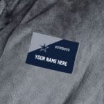 [Personalization Only] Cowboys - Official NFL Personalized Snipe Robe (Charcoal, S/M) - Image 2