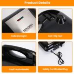 Mini Donut Maker Machine For Kids Snack Breakfast Desserts With 16 Doughnuts Holes Non Stick Coating Double-Side Heating Plates Overheating Protection - Image 5