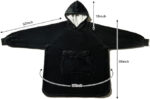 Krifey Wearable Blanket Hoodie, Oversized Sherpa Hooded as Birthday Gifts for Mom Women Girlfriend Men, Cozy Sweatshirt with Giant Pocket - Image 5
