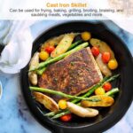 3Pcs Pre-Seasoned Cast Iron Skillet Set 6/8/10in Non-Stick Oven Safe Cookware Heat-Resistant Frying Pan - Image 3