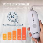 VEVOR Heated Mattress Pad 39x75 in Electric Warmer Coral Fleece with Auto Off - Image 5