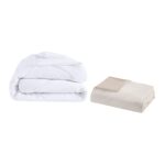 5 Piece Organic Cotton Oversized Comforter Cover Set w/removable insert Natural King/Cal King - Image 6