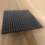 16 Inch Oversize Stainless Steel Rain Shower Head - Matte Black High Pressure Shower Head, Square Rainfall Showerhead - Waterfall Full Body Coverage - Universal Ceiling or Wall Mount - Image 5