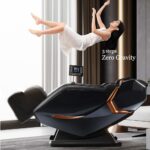 Full Body Zero Gravity Shiatsu Massage Chair SL-Track Recliner with Airbag Speaker LCD Screen Remote Control Voice Control Back/Leg Heat - Image 3