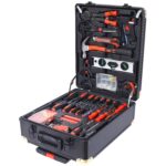 969pcs Home Repair Tool Set Kit for Men, Toolbox Storage Case with 4 Drawers, General Household Tool Kit with Rolling Tool Box, Tool Set Kit for Maintenance, Garden, Homeowner, Handyman -Black - Image 2