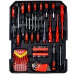 969pcs Home Repair Tool Set Kit for Men, Toolbox Storage Case with 4 Drawers, General Household Tool Kit with Rolling Tool Box, Tool Set Kit for Maintenance, Garden, Homeowner, Handyman -Black - Image 5