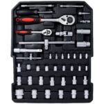 969pcs Home Repair Tool Set Kit for Men, Toolbox Storage Case with 4 Drawers, General Household Tool Kit with Rolling Tool Box, Tool Set Kit for Maintenance, Garden, Homeowner, Handyman -Black - Image 6