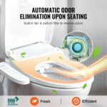 Elongated Bidet Toilet Seat Electric Smart Heated Seat Side Arm Control - Image 5