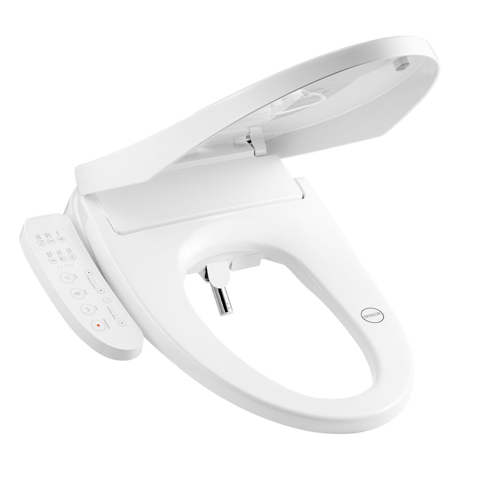 d0102hsvlfx Elongated Bidet Toilet Seat Electric Smart Heated Seat Side Arm Control - Image 1