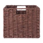 Tessa 3-Pc Woven Rope Basket Set; Foldable; Walnut - Image 7