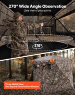 Portable Hunting Blind See Through Ground Deer Blinds 4-5 Person Carrying Bag - Image 2
