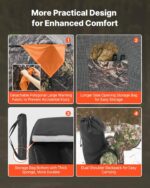 Portable Hunting Blind See Through Ground Deer Blinds 4-5 Person Carrying Bag - Image 5