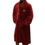 49ers OFFICIAL NFL Men's L/XL Silk Touch Bath Robe; 26" x 47"