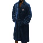 Thunder OFFICIAL NBA Men's L/XL Silk Touch Bath Robe; 26" x 47"