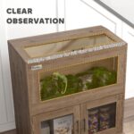 30 Gallon Stackable Reptile Tank w/ Storage Cabinet, Top Opening, for Bearded Dragon, Lizard, Snake, Hamster - Image 4