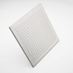 12 Inch Modern LED Stainless Steel Square Ceiling Mount Rain Shower Head in Brushed Nickel - Image 3