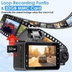 3 Channel Dash Cam for Cars, 1080P Full HD Front Camera (140° Wide View) with 480P Interior & Rear Cameras, 360° Vehicle Protection, Picture-in-Picture Display for Collision Evidence - Image 5