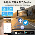 3 Channel Dash Cam for Cars, 1080P Full HD Front Camera (140° Wide View) with 480P Interior & Rear Cameras, 360° Vehicle Protection, Picture-in-Picture Display for Collision Evidence - Image 6