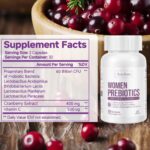 Pre and Probiotics for Women Hormone Balance Pills Female Gut Health Mood Supplement UT Health with Cranberry Extract - Image 6