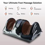 Premium Quality Foot Massager with Remote Control – Deep Kneading, Rolling, and Heat Therapy for Feet, Ankles, Calves, and Legs – Pain Relief & Circulation Boost, Perfect Gift for Men, Women, Parents - Image 7