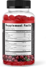 Potent Cranberry Gummies 1500mg with D Mannose Urinary Tract Health for Women Men Urinary Flush Bladder Fast Acting Support Supplements with Hibiscus Powder 180 Count - Image 3