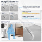 Smart Bidet Toilet Seat with Side Knob Adjustable Heated Seat with Water Temperature and Pressure Adjustment Portable Bidet with Automatic Nozzle Cleaning[Unable to ship on weekends] - Image 2