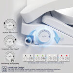 Smart Bidet Toilet Seat with Side Knob Adjustable Heated Seat with Water Temperature and Pressure Adjustment Portable Bidet with Automatic Nozzle Cleaning[Unable to ship on weekends] - Image 4