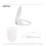 Electric Bidet Toilet Seat Adjustable Heated Seat with Dual Control Mode Elongated Smart Toilet Seat Portable Bidet with Nozzle Spray and Automatic Toilet Seat Closer[Unable to ship on weekends] - Image 6